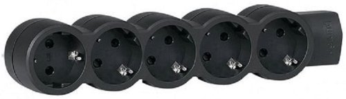 Колодка удлинителя с заземлением Legrand Стандарт 5-м 16А 3500Вт черный картинка 